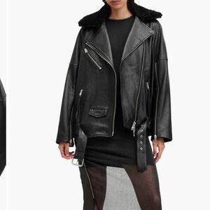 All Saints leather jacket NEW size small
